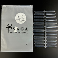 Изображение  Верхние формы для наращивания ногтей Saga Professional Square, 24 шт