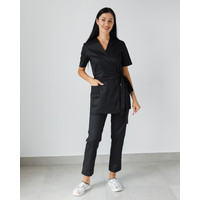 Зображення  Медичний костюм жіночий Кіото чорний р. 54, "БІЛИЙ ХАЛАТ" 519-321-679, Розмір: 54, Цвет: чорний