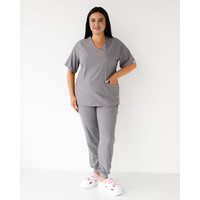 Зображення  Медичний костюм жіночий Арізона сірий +SIZE р. 60, "БІЛИЙ ХАЛАТ" 505-328-924, Розмір: 60, Цвет: сірий