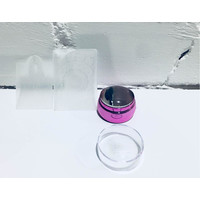 Зображення  Штамп (3,5 см. х 4.2 см.) для стемпінгу хром круглий Рожевий