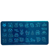 Зображення  Диск для стемпінгу металевий, маленький (12 см * 6 см) XY-BEAUTY 32 (81)