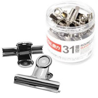 Изображение  Зажим металлический для ногтей, для создания арки - 31 мм. (24 шт. в упаковке)