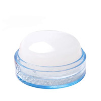 Зображення  Маленький стемпінг-штамп "Зефірка" - зі стразами та кришечкою, для дизайну нігтів Синій