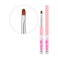 Изображение  Кисть овал (с цветами) Formula Profi №021, 9 мм