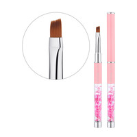 Изображение  Кисть скошенная (с цветами) Formula Profi №023, 7-8 мм