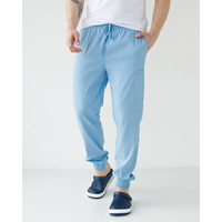 Зображення  Медичні штани чоловічі джоггери стрейч блакитні р. 50, "БІЛИЙ ХАЛАТ" 504-333-730, Розмір: 50, Цвет: блакитний