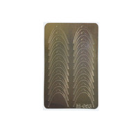 Изображение  Метализированные наклейки для дизайна ногтей CANNI M-003, серебро