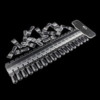 Зображення  Набір прямих палітр (2 шт./уп. х 36 типс) "Миндаль" зі знімними нігтиками - для демонстрації дизайнів.