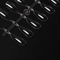 Изображение  Набор палитр "Линейка" (10 шт/уп. х 24 типсы) "Миндаль" - для гель-лаков, гелей и различных дизайнов. Прозрачный