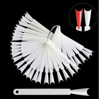 Зображення  Палітра-віяло демонстраційна на 40 типсів, "Французький Стилет", 12,5 см.