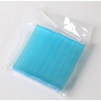 Изображение  Пластиковый держатель для типс (50 шт./уп.) для тренировки выполнения и демонстрации дизайнов, 6,5х1,5мм Голубой