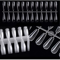 Зображення  Прозора палітра-лінійка з відривними типсами "Балерина" для демонстрації гель-лаків та дизайнів(240шт.уп) 438