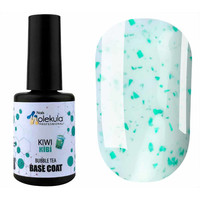 Зображення  База з поталлю Nails Molekula Base Bubble Tea Kiwi №BB001 ківі, 12 мл, Об'єм (мл, г): 12, Колір: BB001