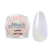 Зображення  Преміальна пудра для дизайну нігтів Miracle Powder LUXTON №01, 0.3 г, Об'єм (мл, г): 0.3, Колір: 01