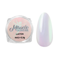 Зображення  Преміальна пудра для дизайну нігтів Miracle Powder LUXTON №02, 0.3 г, Об'єм (мл, г): 0.3, Колір: 02