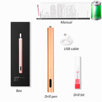 Изображение  Фрезер - ручка  STE-S102 на 15000 об.мин. для аппаратного маникюра, на аккумуляторе + USB вход Gold