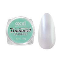 Зображення  Дзеркальна пудра для втирання Oxxi Professional Diamond Powder №01, 1 г, Об'єм (мл, г): 1, Колір: 01
