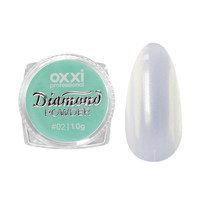 Зображення  Дзеркальна пудра для втирання Oxxi Professional Diamond Powder №02, 1 г, Об'єм (мл, г): 1, Колір: 02