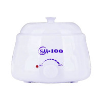 Изображение  Баночный воскоплав SM-100 для депиляции с терморегулятором - на 500 мл. и 100 Вт. Белый