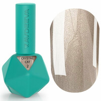 Зображення  Гель-лак Victoria Avdeeva Crystal Cat 2 платиново-бежевий, 12 мл, Об'єм (мл, г): 12, Колір: 02