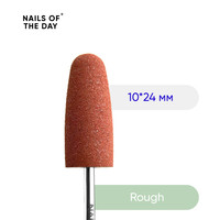 Зображення  Фреза силіконова Nails of the Day червона діаметр 10 мм, робоча частина 24 мм