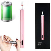 Изображение  Фрезер - ручка STE-S102 на 15000 об.мин. для аппаратного маникюра, на аккумуляторе + USB вход Rose Gold