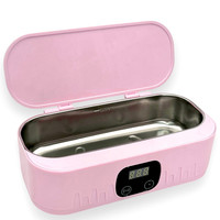 Зображення  Ультразвукова міні ванна YT-80 (мийка, стерилізатор) для очищення на 400мл., 18 Вт. Рожевий