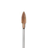 Изображение  Фреза твердосплавная с золотым титановым напылением Kodi 275 кукуруза черная диаметр 6 мм (RSG-275QSG НР.060)