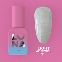 Зображення  Рідкий гель моделюючий для нігтів LUNAMoon Light Acrygel №71, 13 мл, Об'єм (мл, г): 13, Колір: 71