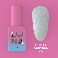 Зображення  Рідкий гель моделюючий для нігтів LUNAMoon Light Acrygel №72, 13 мл, Об'єм (мл, г): 13, Колір: 72