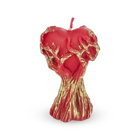 Зображення  Свічка із бджолиного воску "Дерево Кохання", 11 см