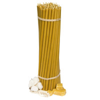 Зображення  Свічка церковна із бджолиного воску №20 діаметр 9.6 мм, 30.5 см, 10шт, Кількість в упаковці (шт): 10