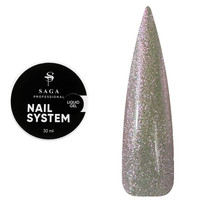 Изображение  Жидкий гель для наращивания ногтей Saga Professional Liquid Gel №41 (мягкий розовый с блестками), 30 мл, Объем (мл, г): 30, Цвет: 41
