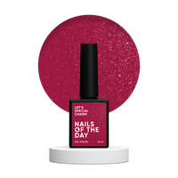 Зображення  Nails of the Day Let’s special Charm – яскравий малиново-рожевий із дрібним шимером гель–лак для нігтів, що перекриває в один шар, 10 мл, Об'єм (мл, г): 10, Колір: Charm