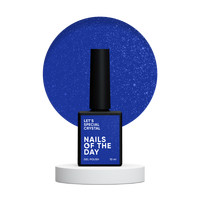 Зображення  Nails of the Day Let’s special Crystal – глибокий синій із дрібним шимером гель–лак для нігтів, що перекриває в один шар, 10 мл, Об'єм (мл, г): 10, Колір: Crystal