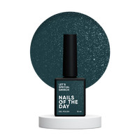 Зображення  Nails of the Day Let’s special Grinch – смарагдово-зелений із дрібним шимером гель–лак для нігтів, що перекриває в один шар, 10 мл, Об'єм (мл, г): 10, Колір: Grinch