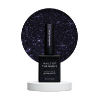 Зображення  Nails of the Night Obsidian gel polish – графітово фіолетовий світловідбиваючий гель–лак для нігтів, 10 мл