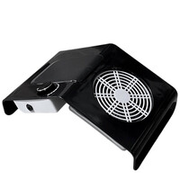 Изображение  Настольная маникюрная вытяжка (пылесос) 858-2 с регулятором мощности, 80 Вт. Черный