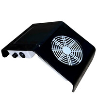 Изображение  Настольная маникюрная вытяжка пылесос - Nail Dust Collector BQ-858-2A, 40 Вт. Черный