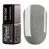Зображення  Топ без липкого шару ReformA Top Coat Cat Chatoyance, 10 мл, Об'єм (мл, г): 10, Колір: Chatoyance