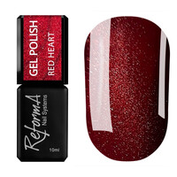 Изображение  Гель-лак для ногтей ReformA Silk Cats Red Heart, 10 мл, Объем (мл, г): 10, Цвет: Red Heart