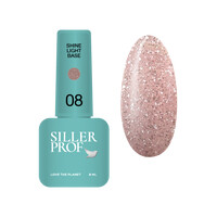 Изображение  База для гель-лака Siller Shine Light Base №08, 8 мл, Объем (мл, г): 8, Цвет: 08