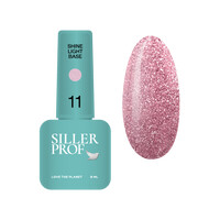 Изображение  База для гель-лака Siller Shine Light Base №11, 8 мл, Объем (мл, г): 8, Цвет: 11