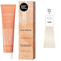 Изображение  Полуперманентная краска для волос Cutrin Aurora Nordic Lights 0.00 Clear Glaze (прозрачный глянец), 60 мл, Объем (мл, г): 60, Цвет: 0.00