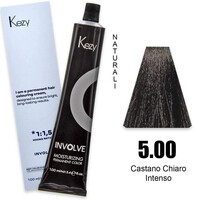 Зображення  Крем-фарба для волосся Kezy Involve Color 5.00 Intense Light Brown (інтенсивний світло-коричневий), 100 мл, Об'єм (мл, г): 100, Колір: 5.00
