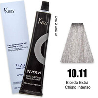 Зображення  Крем-фарба для волосся Kezy Involve Color 10.11 Intense Extra Light Blond (інтенсивний екстра світлий блонд), 100 мл, Об'єм (мл, г): 100, Колір: 10.11