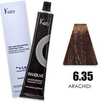Зображення  Крем-фарба для волосся Kezy Involve Color 6.35 Peanut Blond (горіх), 100 мл, Об'єм (мл, г): 100, Колір: 6.35