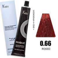 Зображення  Крем-фарба для волосся Kezy Involve Color 0.66 Red (червоний), 100 мл, Об'єм (мл, г): 100, Колір: 0.66
