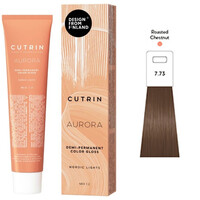 Изображение  Полуперманентная краска для волос Cutrin Aurora Nordic Lights 7.73 Roasted Chestnut (жареный каштан), 60 мл, Объем (мл, г): 60, Цвет: 7.73