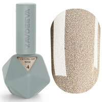 Зображення  Камуфлююча база для нігтів Victoria Avdeeva Crystal Cat Base 4 шампань, 12 мл, Об'єм (мл, г): 12, Колір: 04